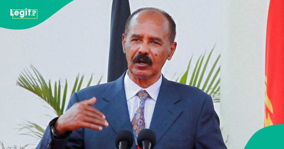Isaias Afwerki ne Shugaban Eritrea tun bayan da kasar ta samu yanci Isaias Afwerki ne Shugaban Eritrea tun bayan da kasar ta samu yanci