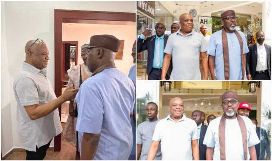 Okorocha, Kalu having a good time in Abuja Okorocha, Kalu having a good time in Abuja