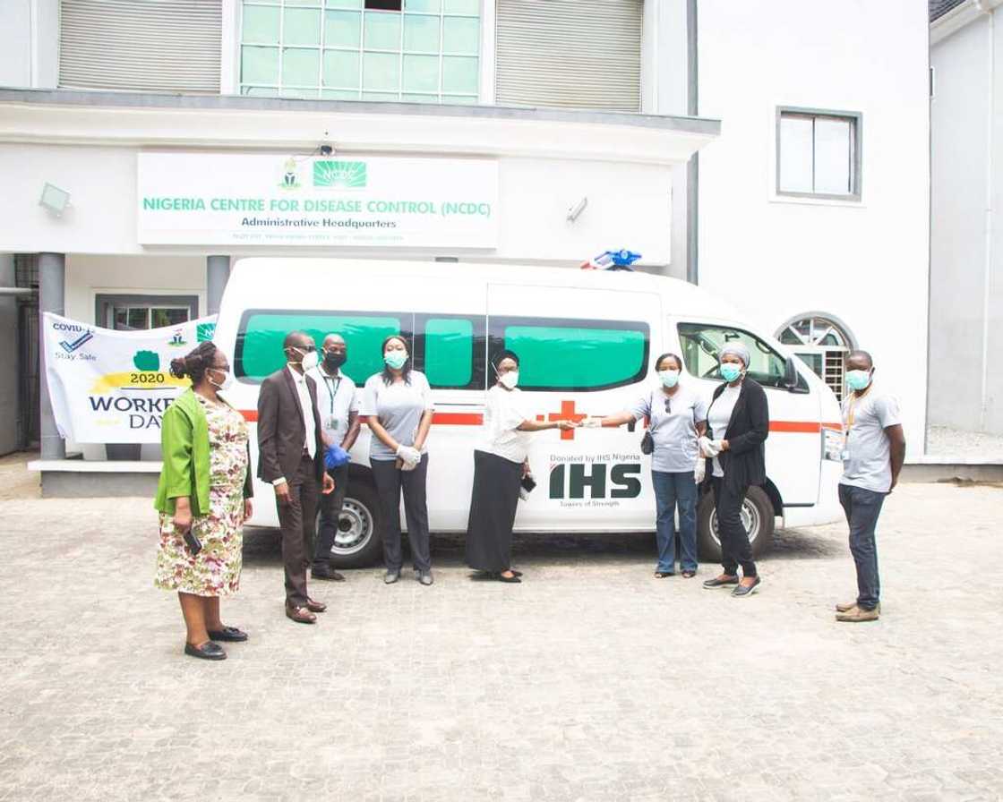 NCDC announces donation of ambulances by IHS Nigeria towards fight against COVID-19 NCDC announces donation of ambulances by IHS Nigeria towards fight against COVID-19