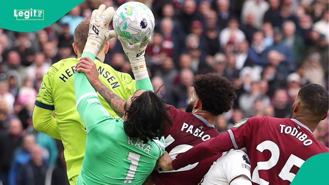 David Raya, Pablo Felipe, West Ham, Arsenal, Premier League.