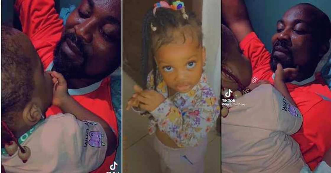 Little girl appreciates father, odogwu money spender Little girl appreciates father, odogwu money spender