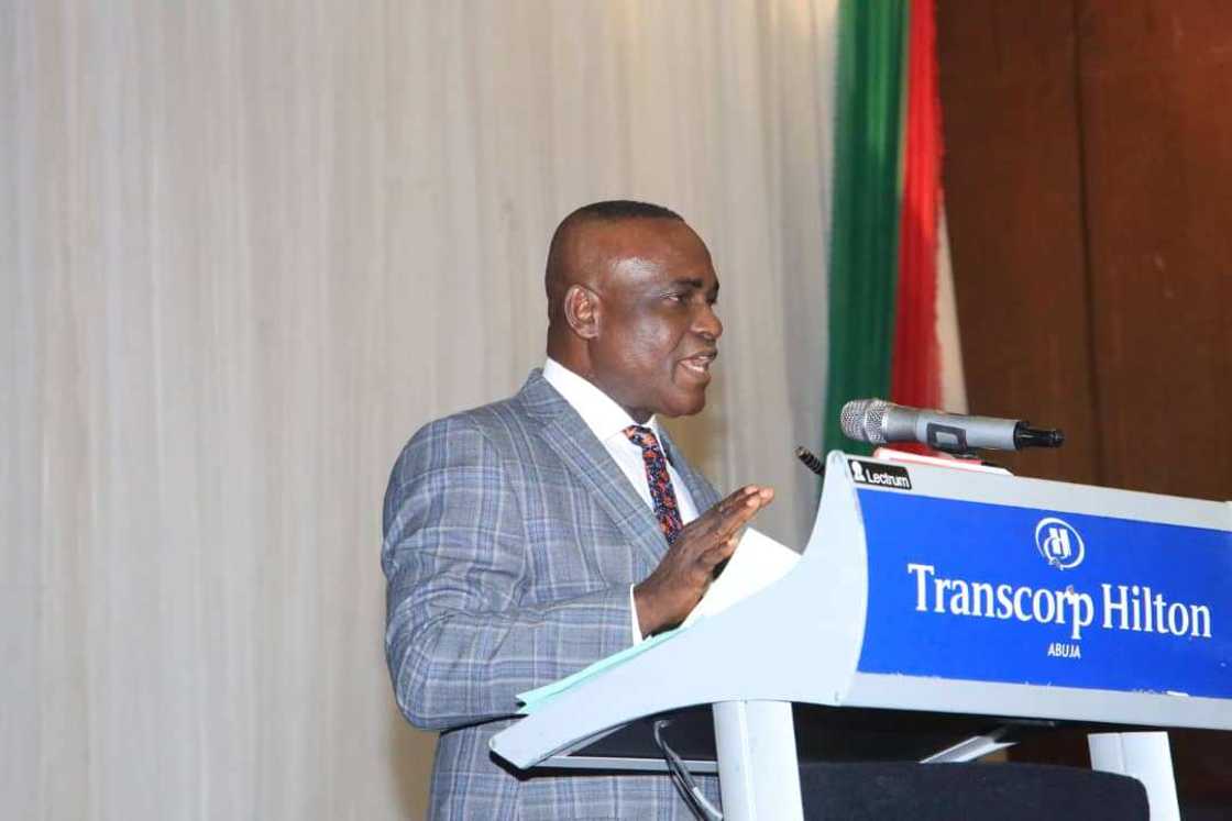 AILM accuses Enang of indicting Buhari over comments on Calabar-Itu road AILM accuses Enang of indicting Buhari over comments on Calabar-Itu road