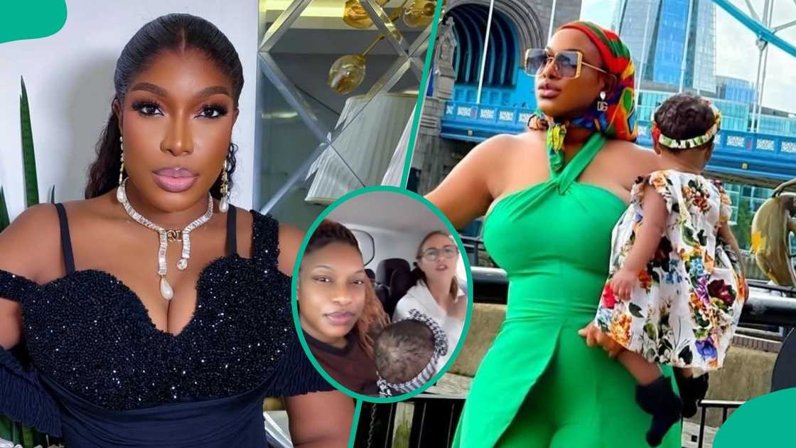 Chika Ike shares video with her daughter’s nanny Chika Ike shares video with her daughter’s nanny