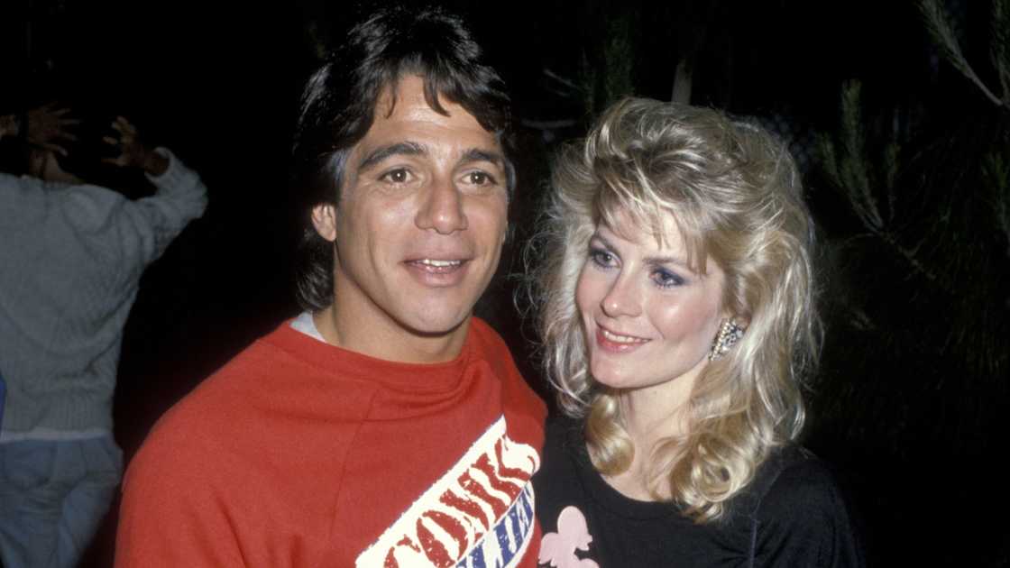Tony poses with his former wife Tracy Robinson. Tony poses with his former wife Tracy Robinson.