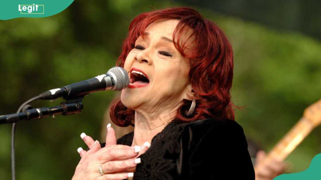 Singer Etta James performing at Aptos Village Park