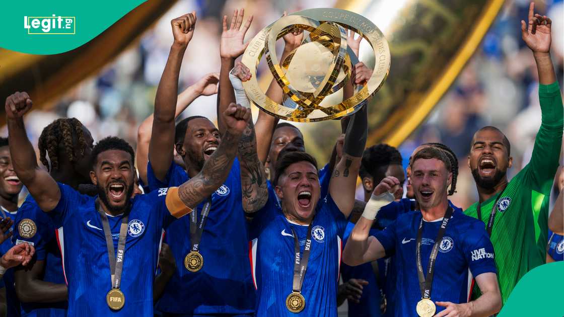 Enzo Fernandez, Reece James, Cole Palmer, Tosin Adarabioyo, Chelsea, PSG, MetLife Stadium, New Jersey, USA, FIFA Club World Cup Enzo Fernandez, Reece James, Cole Palmer, Tosin Adarabioyo, Chelsea, PSG, MetLife Stadium, New Jersey, USA, FIFA Club World Cup