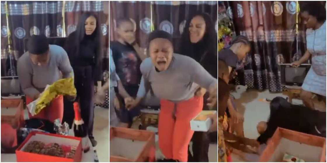 Reactions as Woman who Sacrificed a Lot for Siblings Faints after Being Gifted iPhone During Birthday Party Reactions as Woman who Sacrificed a Lot for Siblings Faints after Being Gifted iPhone During Birthday Party