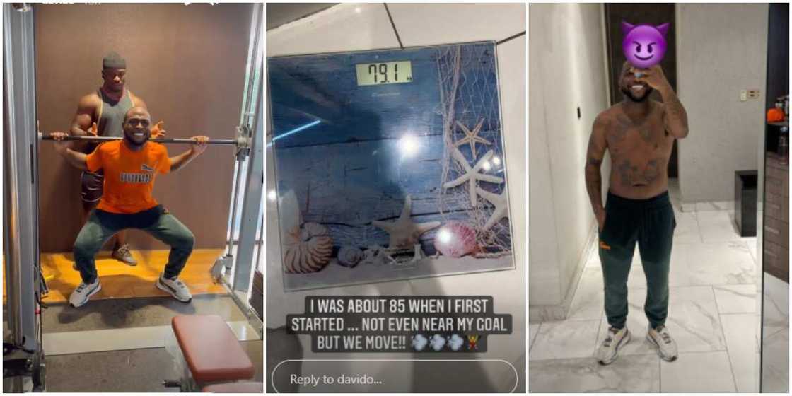 Davido loses 6kg Davido loses 6kg