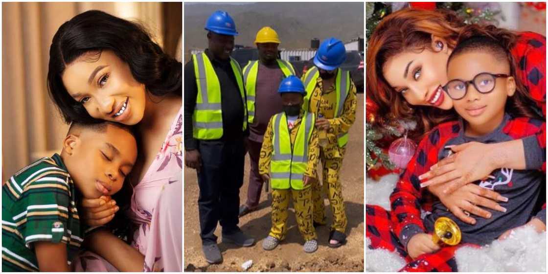 Tonto Dikeh and son King Andre, Tonto Dikeh gifts son King Andre 10 plots of land for birthday, Tonto Dikeh and son King Andre