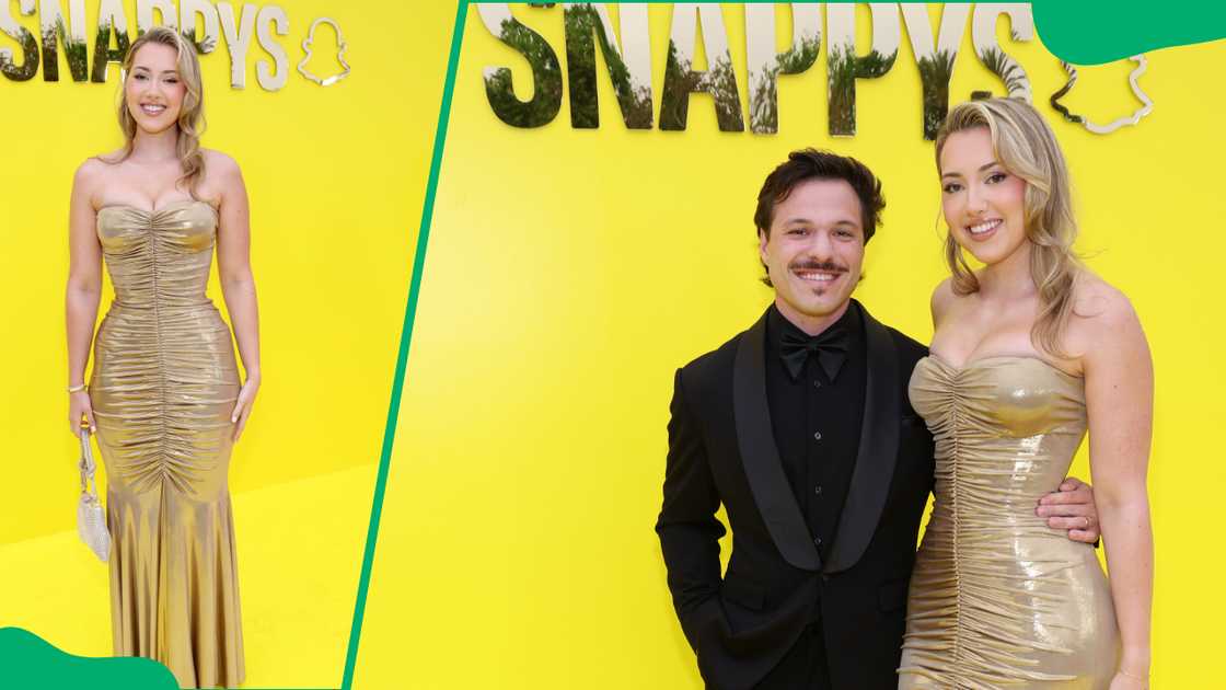 Alex Bozinovski and Alice Klomp attend The Snappys Awards Show.
