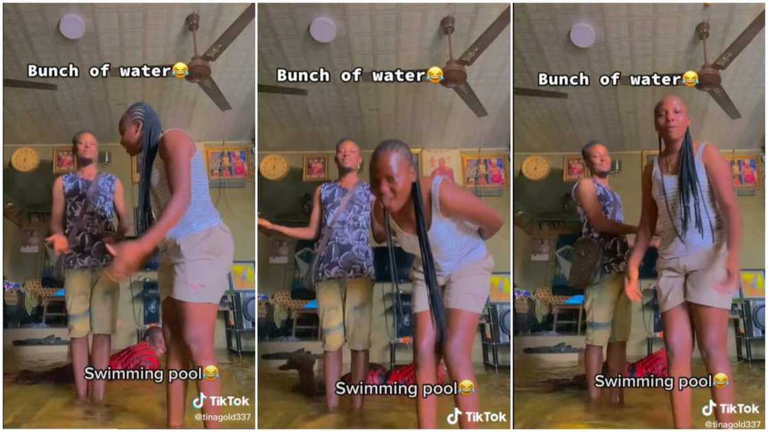 Flood cases in Nigeria/Family played in their flood parlour. Flood cases in Nigeria/Family played in their flood parlour.