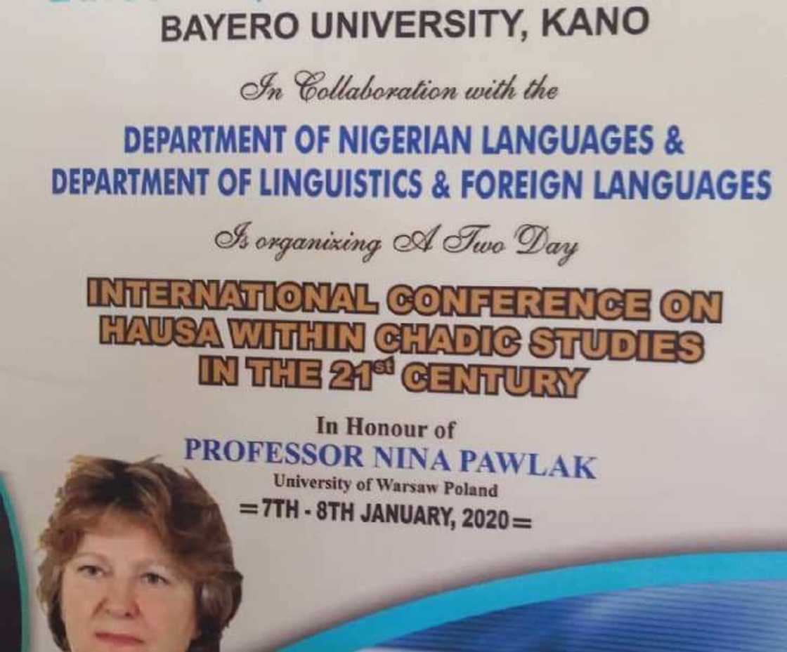 Jami’ar BUK ta karrama wata Baturiya da ta kwashe shekaru 50 tana koyar da harshen Hausa Jami’ar BUK ta karrama wata Baturiya da ta kwashe shekaru 50 tana koyar da harshen Hausa