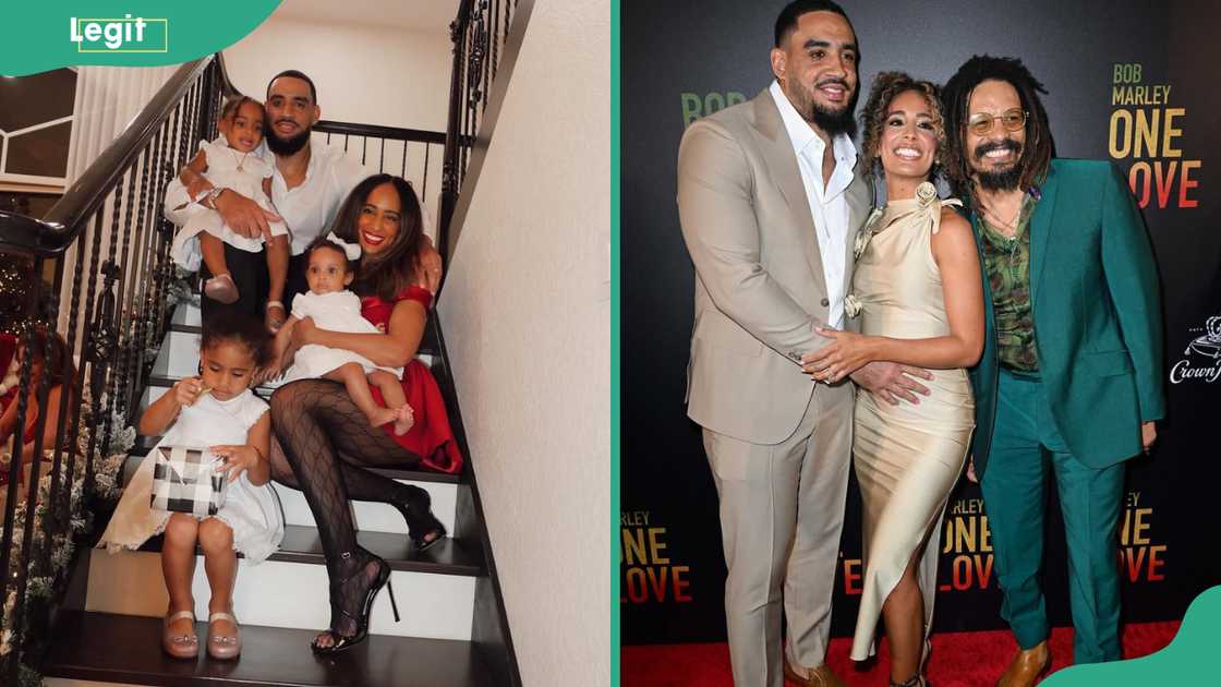 Eden Marley and her family. She attends an event with her father and husband Eden Marley and her family. She attends an event with her father and husband