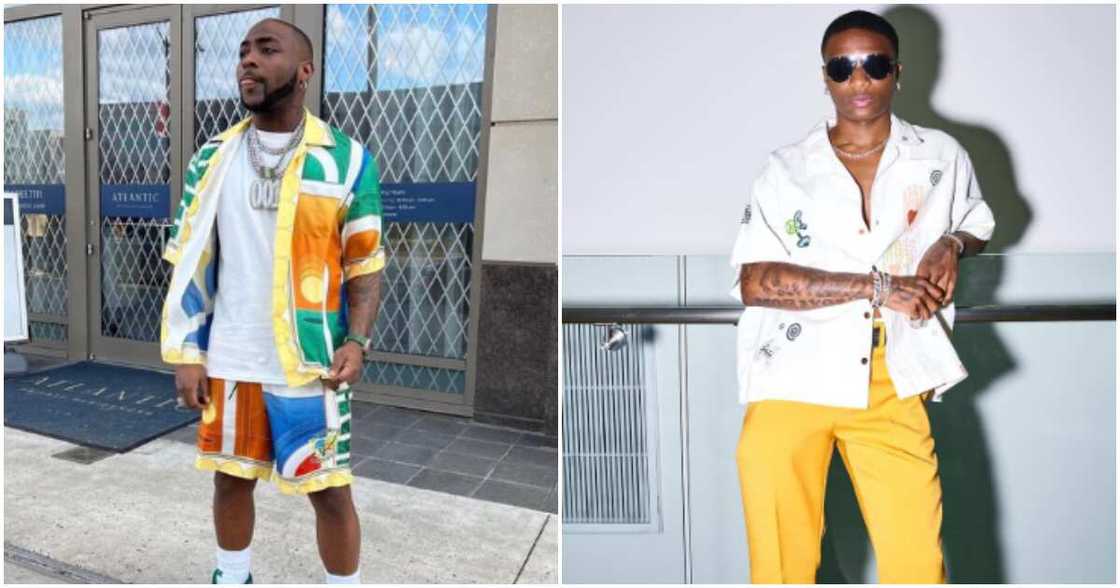 Nigerians singers Wizkid and Davido