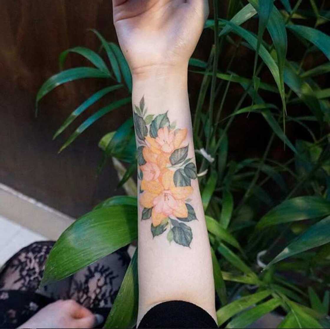 Floral tattoo Floral tattoo