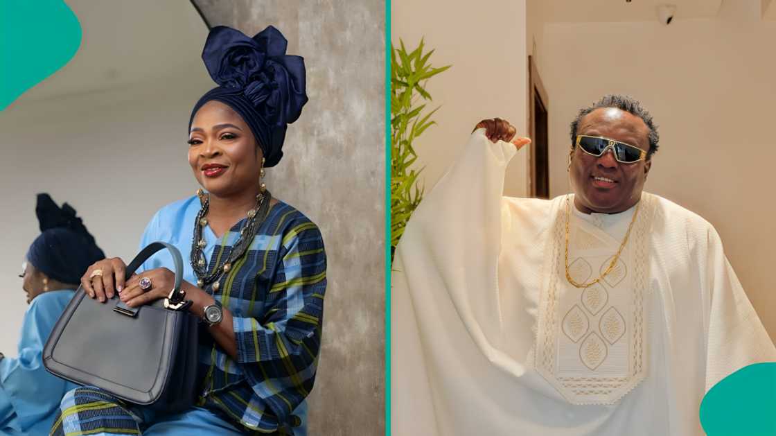 Salawa Abeni’s celebration takes an interesting turn as Saheed Osupa greets her