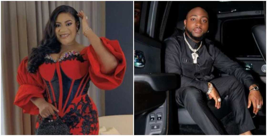Davido follows Nkechi Blessing back Davido follows Nkechi Blessing back