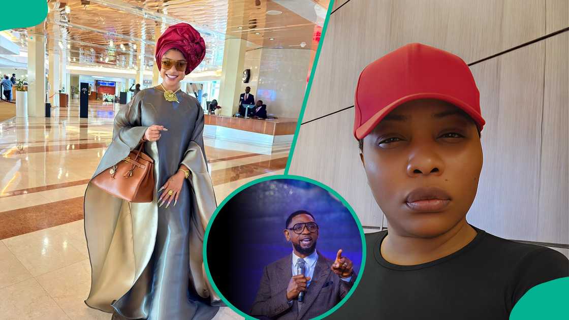 Tonto Dikeh reacts with video to allegation made about her and Pastor Bidoun Fatoyinbo by Doris Ogala