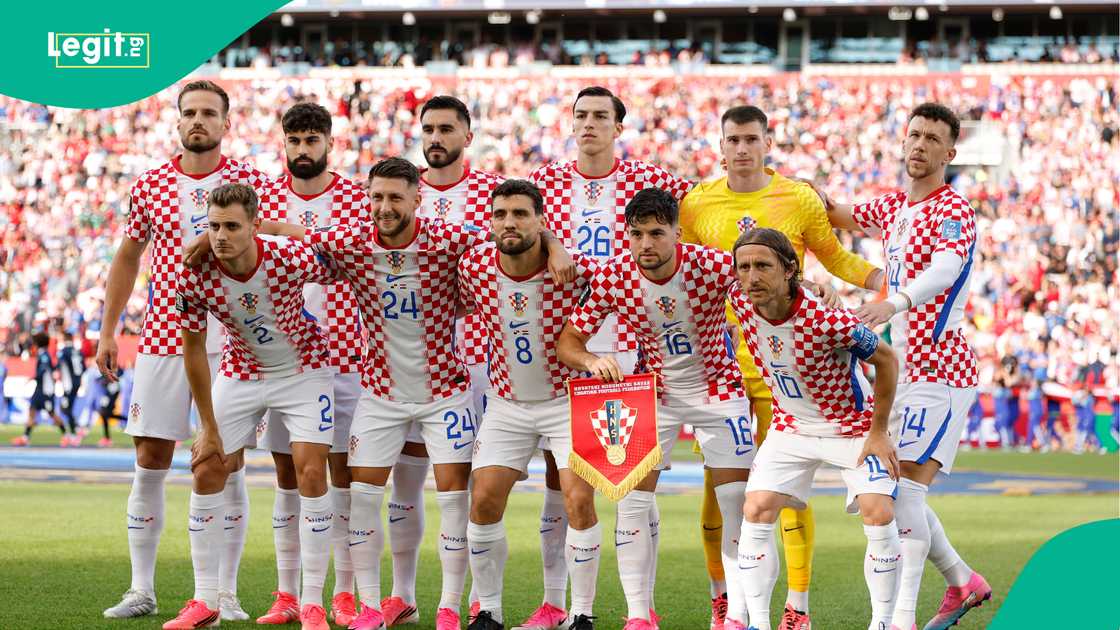 Croatia players pose for photograph before the match between Panama at Toronto Stadium. Photo by Michael Reaves Croatia players pose for photograph before the match between Panama at Toronto Stadium. Photo by Michael Reaves