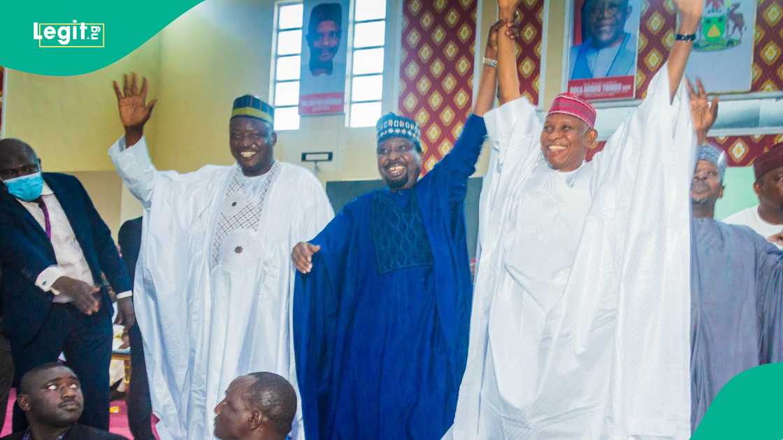 Barau Jibrin ya daga hannun Abba Kabir Yusuf