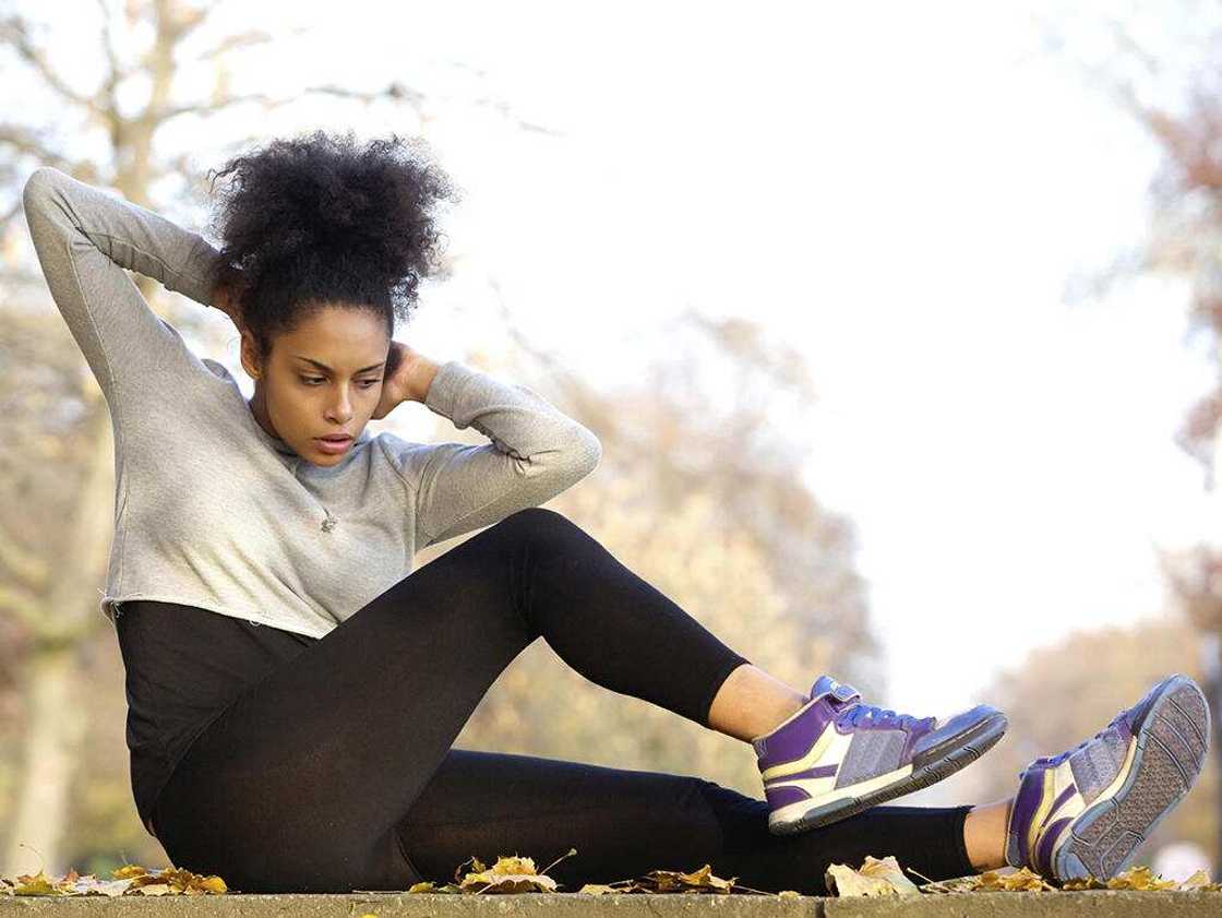 Abdominal crunches Abdominal crunches