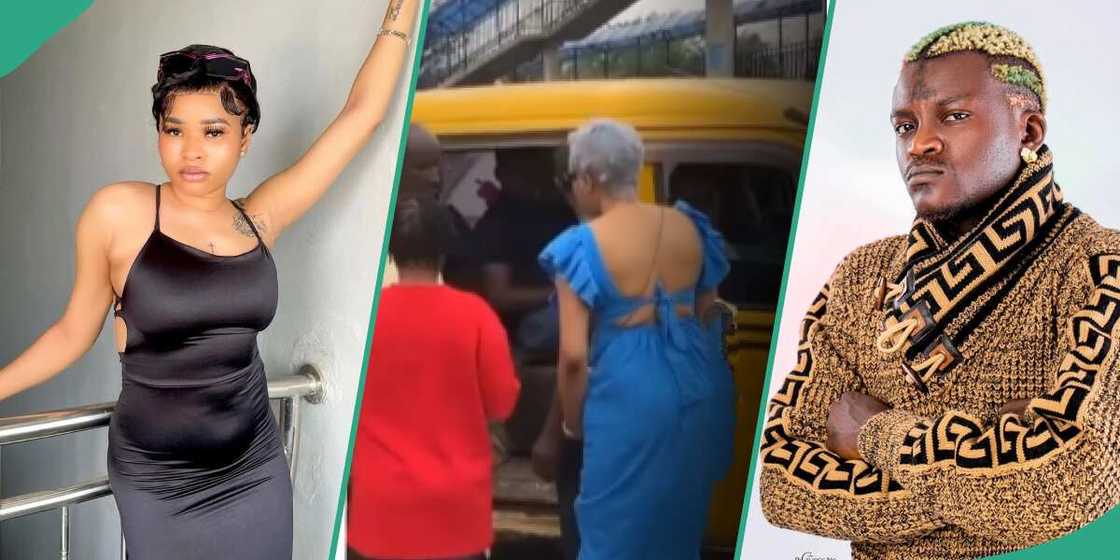 Video of Queen Dami jumping Lagos yellow buses stirs reactions online. Video of Queen Dami jumping Lagos yellow buses stirs reactions online.