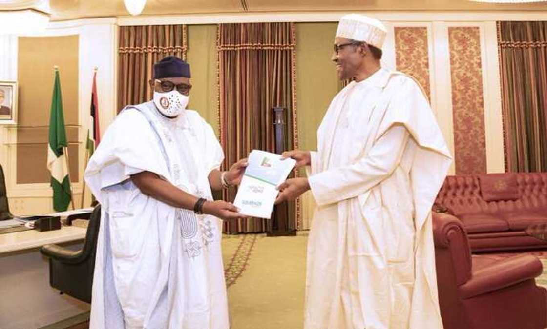 Serve Ondo people better than you did in first term, Buhari tells Akeredolu Serve Ondo people better than you did in first term, Buhari tells Akeredolu