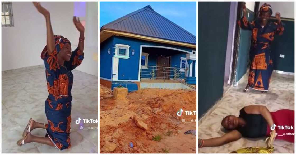 Son gifts mum a new house, mum dances for joy, Nigerian man gifts mum a house Son gifts mum a new house, mum dances for joy, Nigerian man gifts mum a house