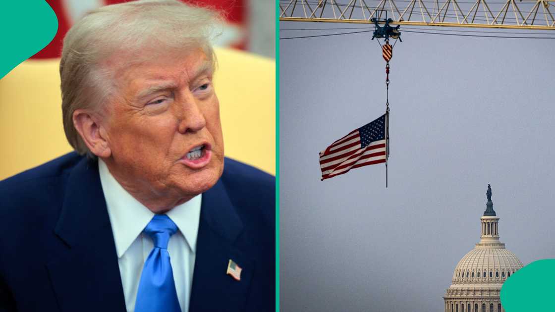 Yosemite National Park employees protested the President Trump administration's downsizing by hanging an upside-down American flag over El Capitan. Yosemite National Park employees protested the President Trump administration's downsizing by hanging an upside-down American flag over El Capitan.