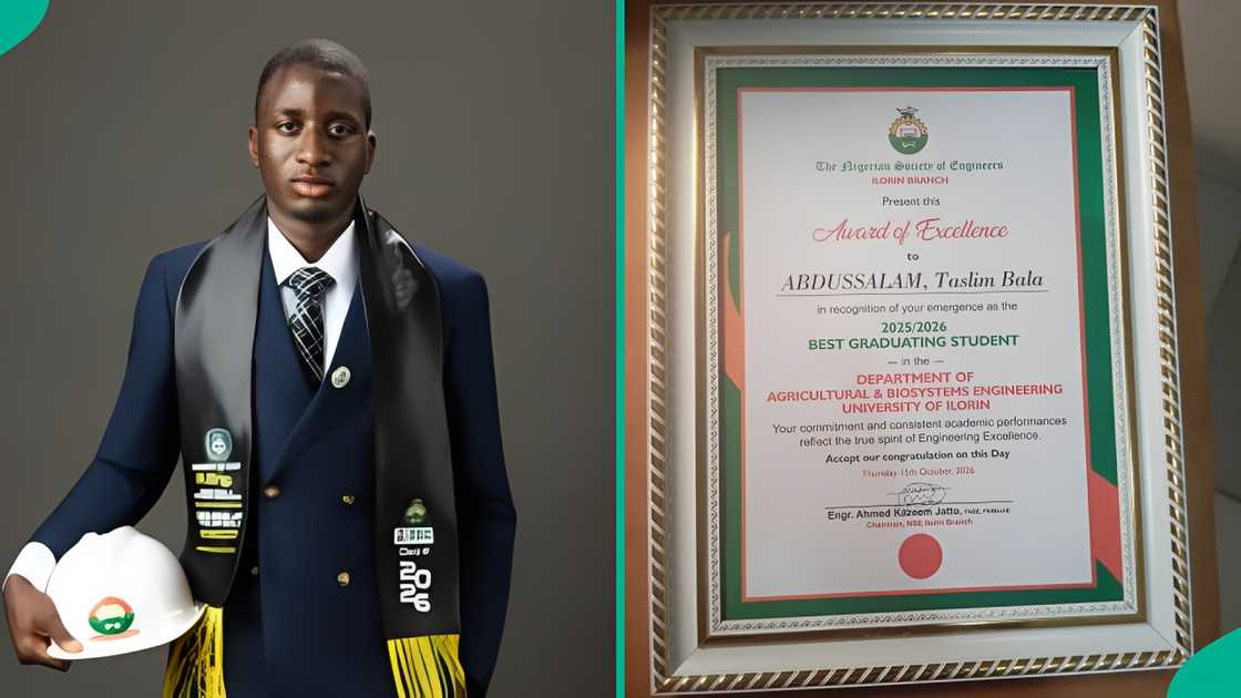 See award of UNILORIN first-class graduate who emerged best in department