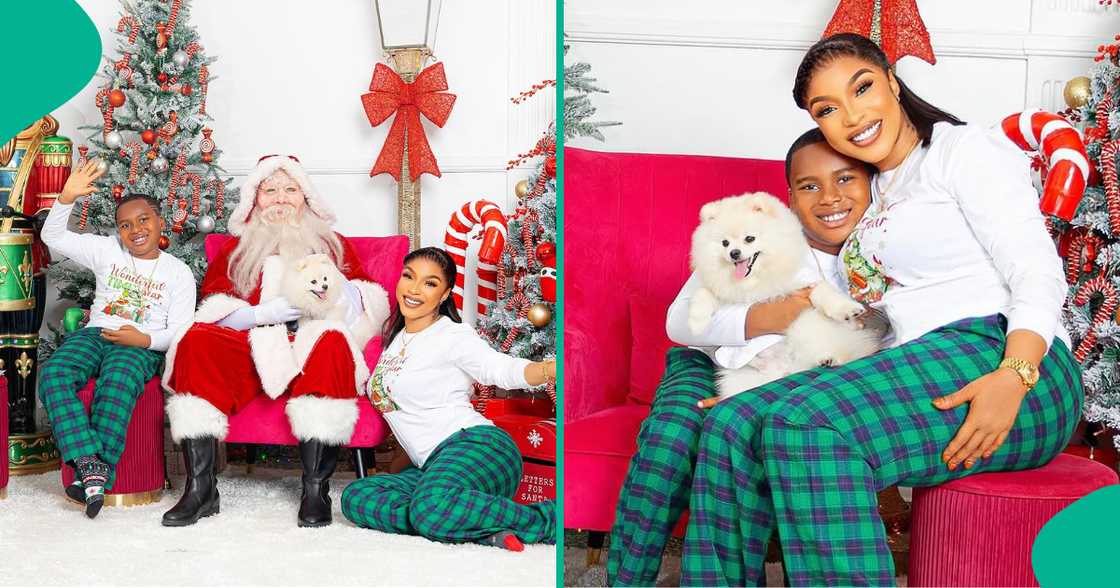 Tonto Dikeh celebrates Christmas. Tonto Dikeh celebrates Christmas.