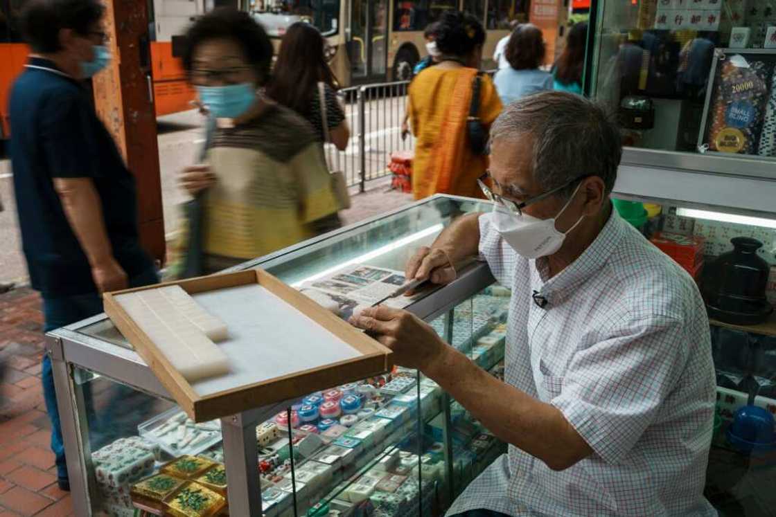 Cheung Shun-king's family once owned four separate shops crafting mahjong tiles