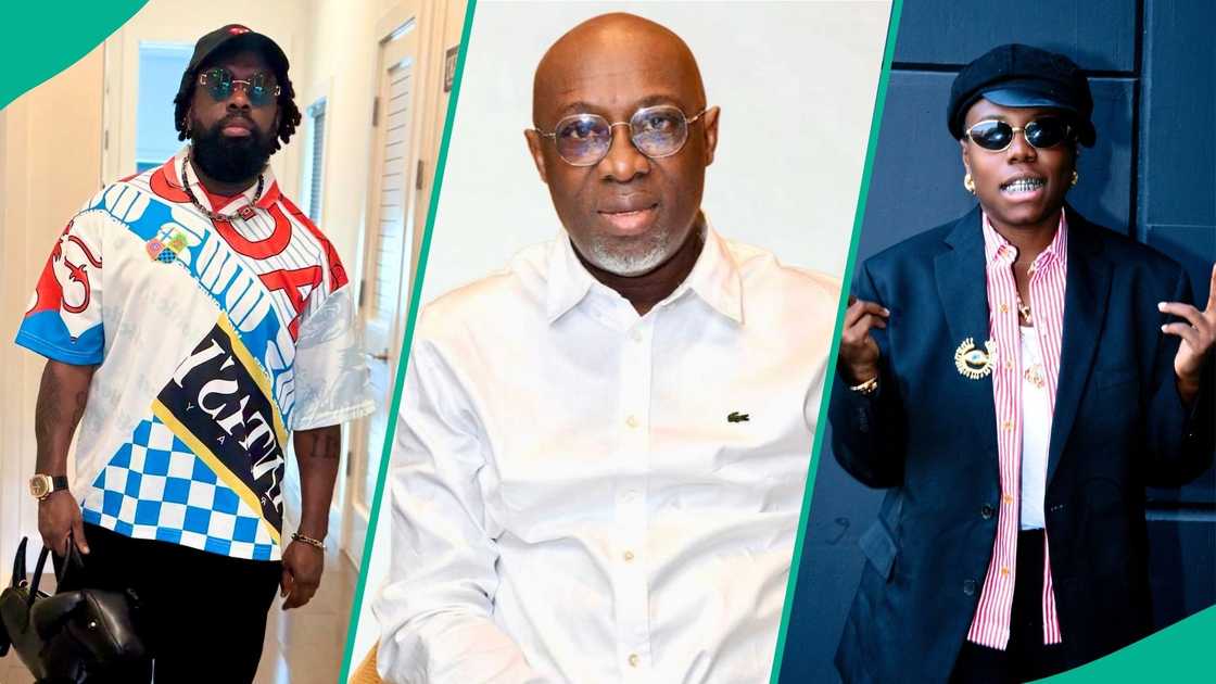 Timaya and Teni's interaction during Adewale Ayuba's live Fuji performance prompts fans to question their playful behaviour