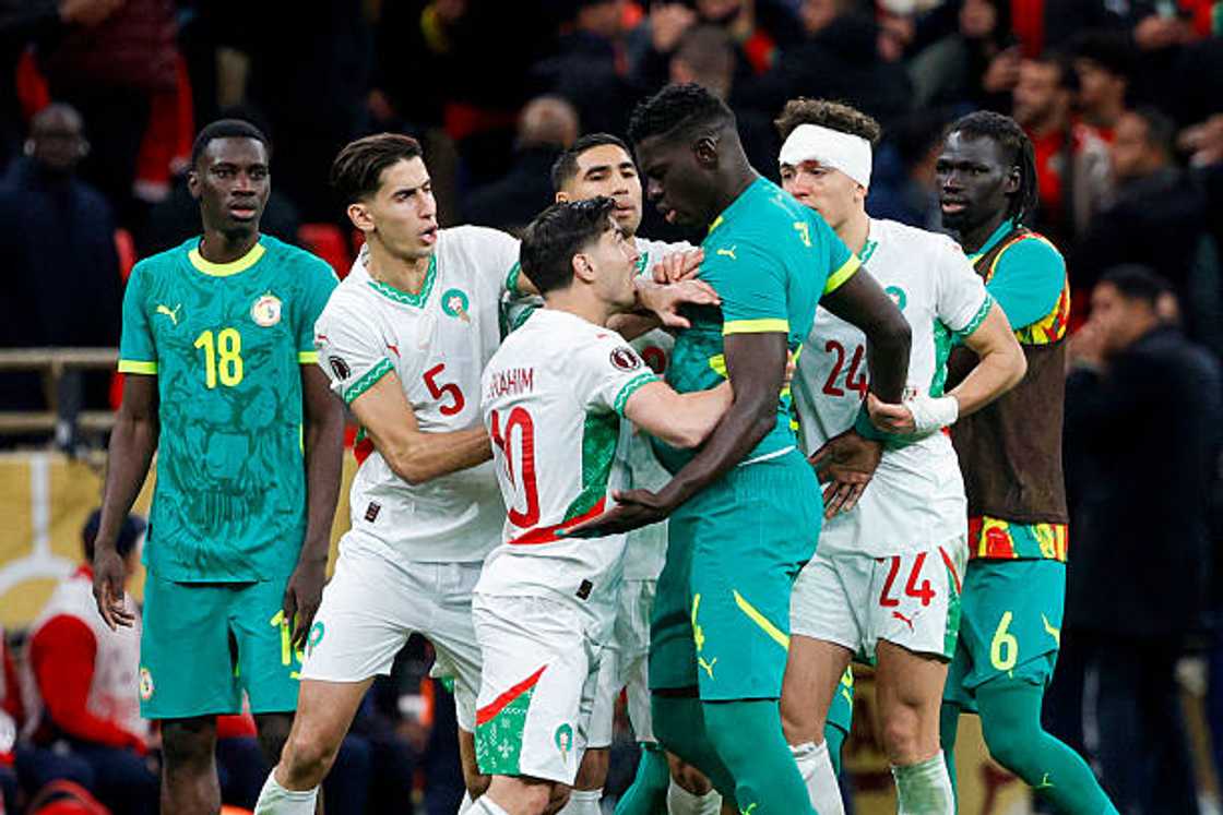 'Yan wasan Senegal da Morocco 'Yan wasan Senegal da Morocco