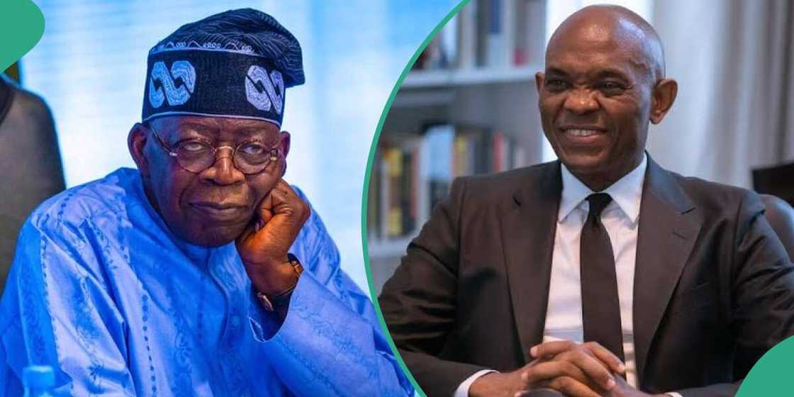 Tony Elumelu, Bola Tinubu, APC, CBN Tony Elumelu, Bola Tinubu, APC, CBN