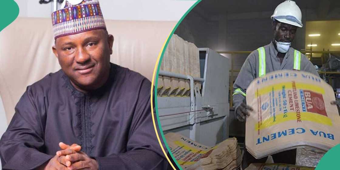 Two months after Bua promises N3,500 per bag of cement, analyst speaks on prevailing price Two months after Bua promises N3,500 per bag of cement, analyst speaks on prevailing price