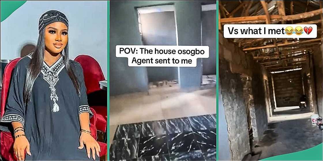 Disappointed lady shares video of house in Osogbo