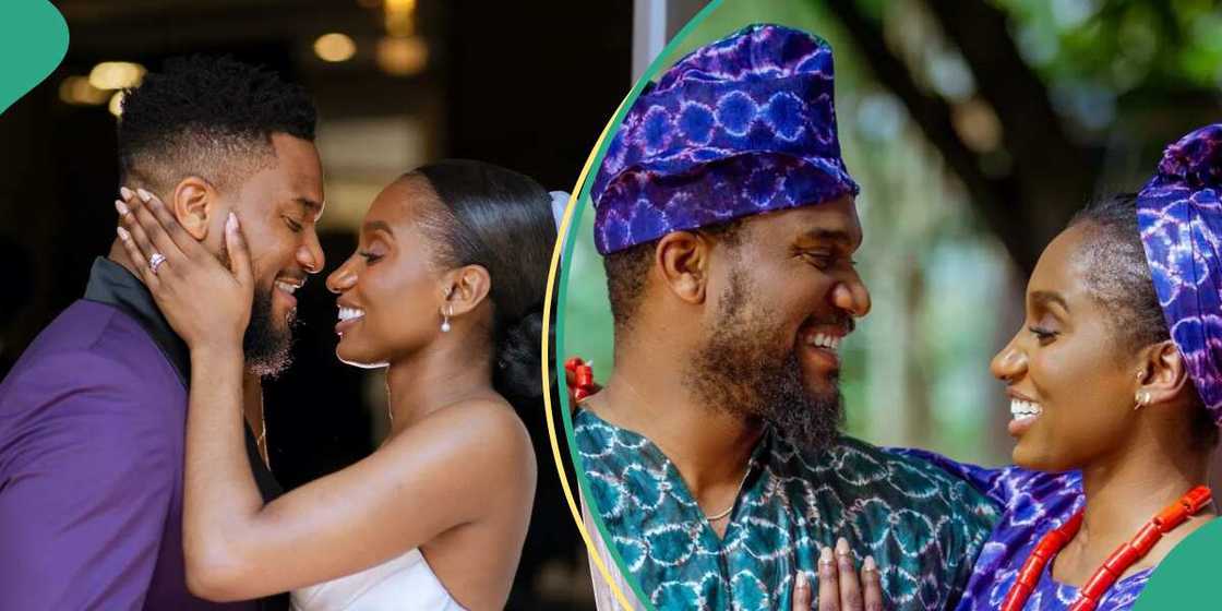 Kunle Remi shares clips of his first Valentine as a married man. Kunle Remi shares clips of his first Valentine as a married man.