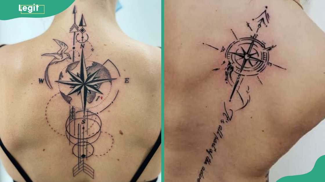 Compass tattoo