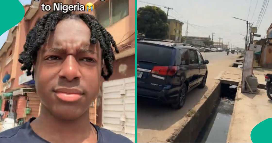 Young man begs to be taken back to United Kingdom after landing in Nigeria