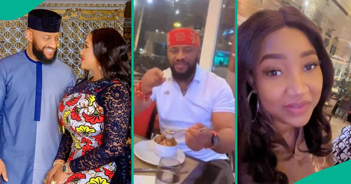 Judy Austin shares video from Yul Edochie's birthday dinner.