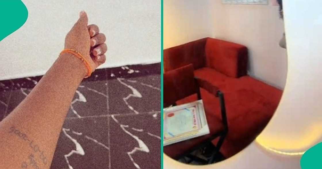 Nigerian lady shows off her new beauty shop Nigerian lady shows off her new beauty shop