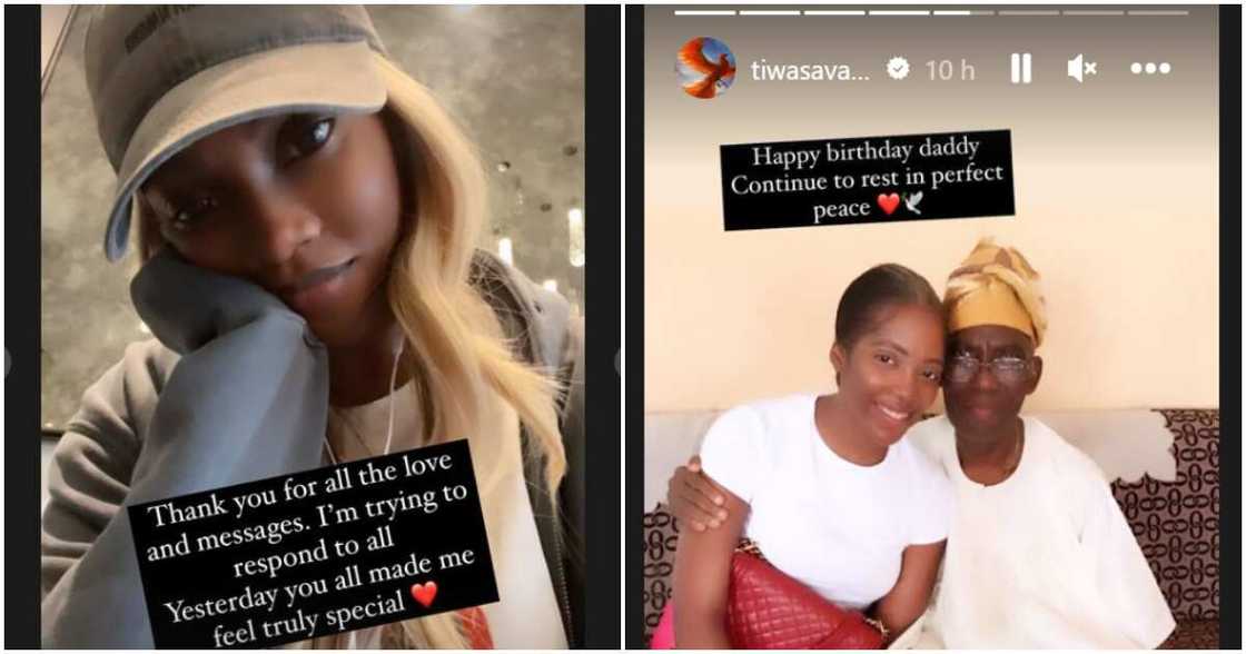 Tiwa Savage celebrates late father's posthumous birthday