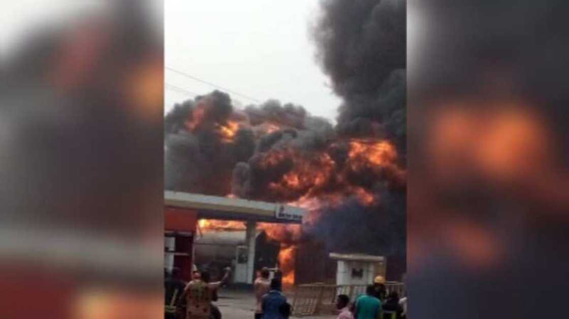 Tankar Man Fetur ta fashe Tankar Man Fetur ta fashe