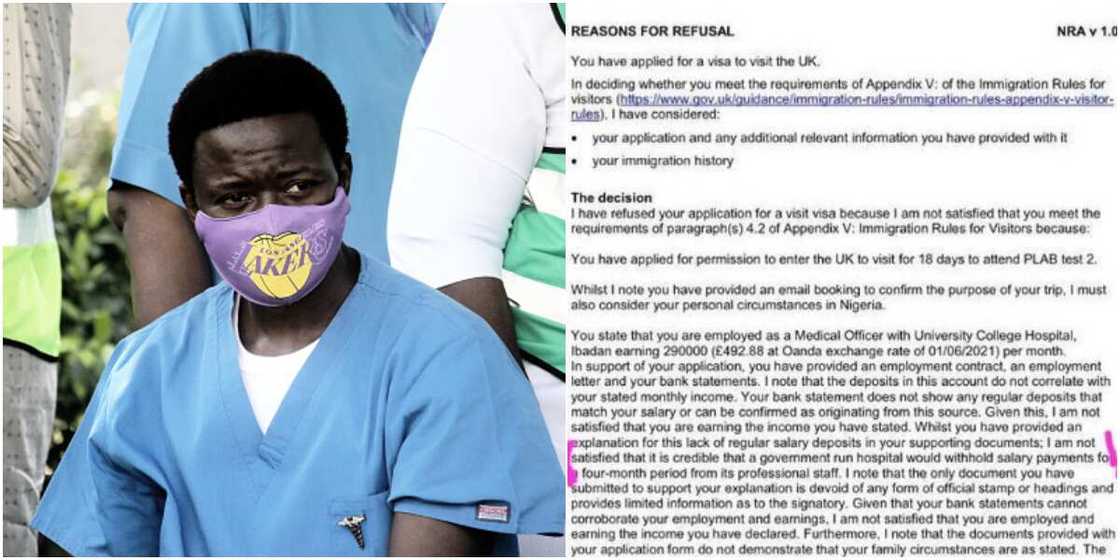 UK Denies Nigerian Doctor Visa 'Because He is Being Owed for 4 Months,' Social Media Reacts UK Denies Nigerian Doctor Visa 'Because He is Being Owed for 4 Months,' Social Media Reacts