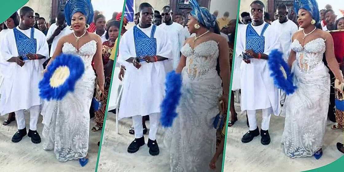 Nigerian man and his bride hold thanksgiving service