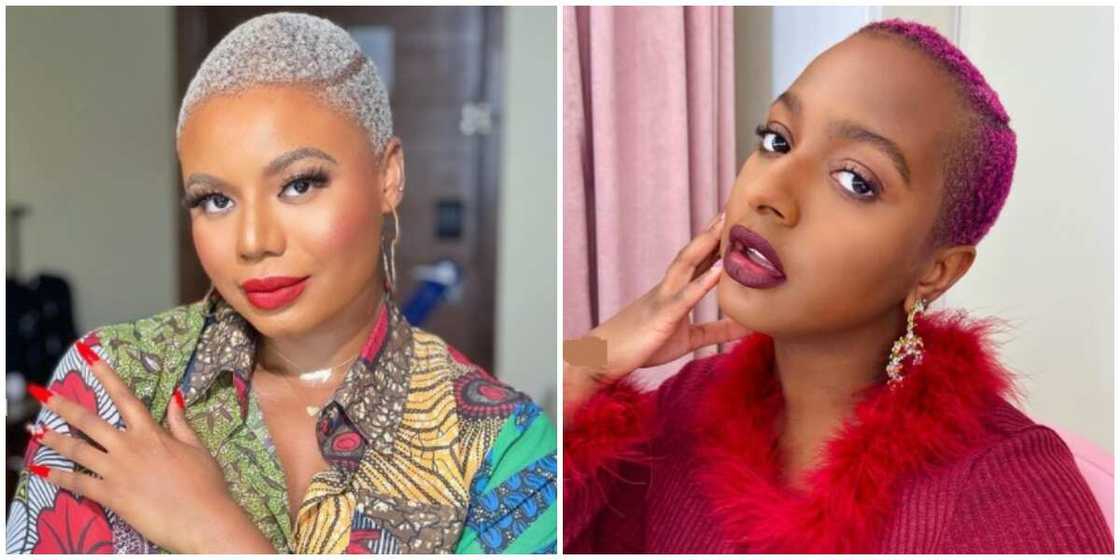 Photos of Nancy Isime and DJ Cuppy. Photos of Nancy Isime and DJ Cuppy.