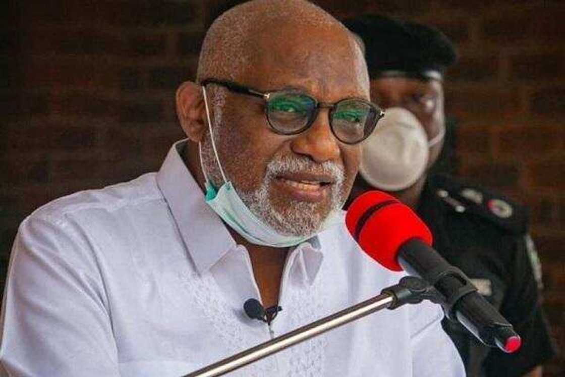 Gwamna Oluwarotimi Akeredolu na jihar Ondo. Gwamna Oluwarotimi Akeredolu na jihar Ondo.