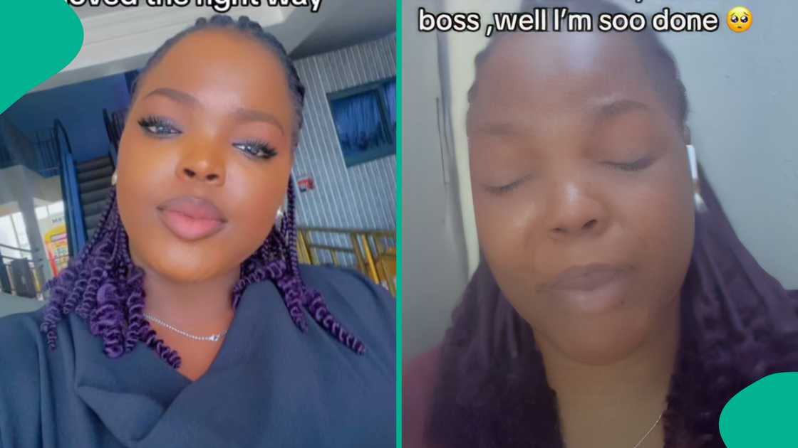 Lady who has a toxic boss cries bitterly in viral video. Lady who has a toxic boss cries bitterly in viral video.