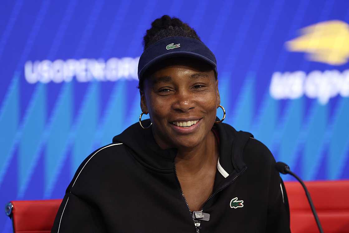 Venus Williams addresses a press conference